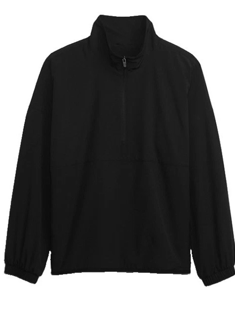 Gap Fit Women’s Black Half Zip Fleece Lined Popover Pullover Track Jacket Large
